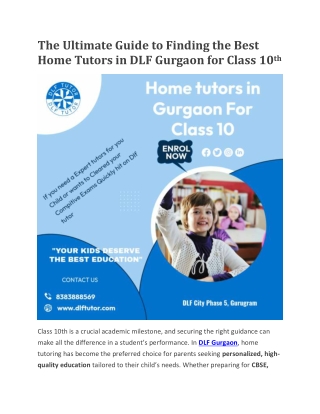 Home tutors in Gurgaon for Class 10th | CBSE Class 10 Home tutors Gurgaon