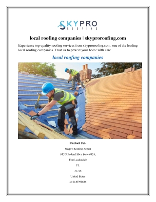 local roofing companies skyproroofing.com