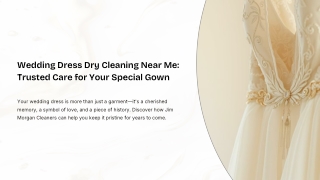 Wedding Dress Dry Cleaning Near Me Trusted Care for Your Special Gown