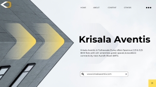 Discover Luxury Living at Krisala Aventis, Tathawade