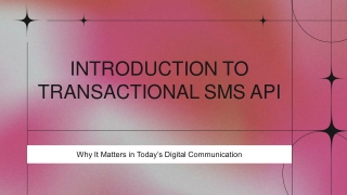 SMS Delivery Made Easy with Our Transactional SMS API