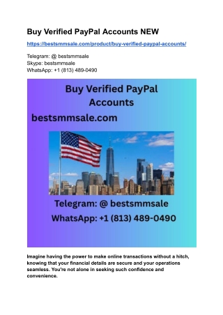 Buy Verified PayPal Accounts NEW