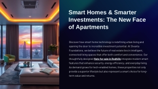 Smart Homes & Smarter Investments The New Face of Apartments