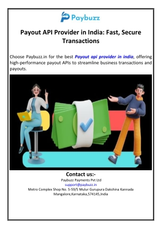 Payout API Provider in India: Fast, Secure Transactions