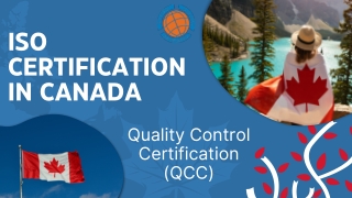 ISO Certification in Canada