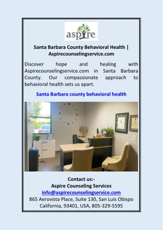Santa Barbara County Behavioral Health Aspirecounselingservice.com