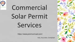 Commercial Solar Permit Services