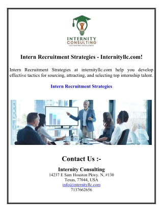 Intern Recruitment Strategies - Internityllc.com!