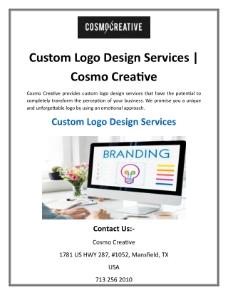 Custom Logo Design Services