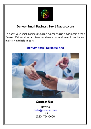 Denver Small Business Seo  Navizio.com