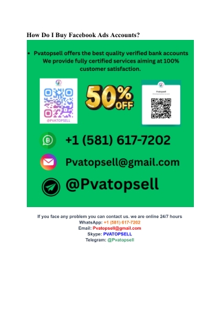 How Do I Buy Facebook Ads Accounts