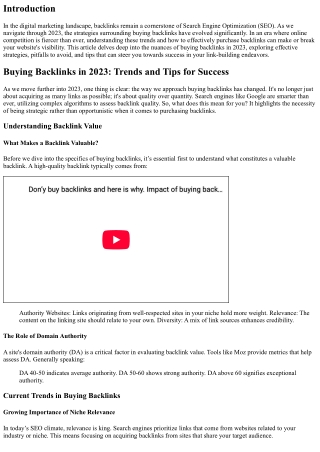 Buying Backlinks in 2023: Trends and Tips for Success