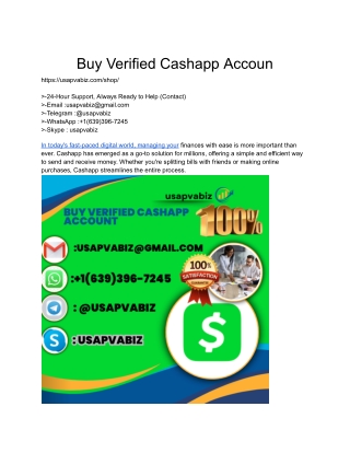 How To Buy Verified Cashapp Accounts A Step By Step Guide