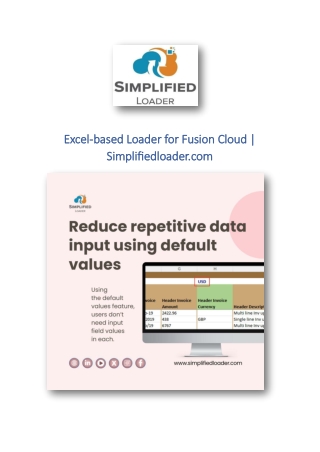 Excel-based Loader for Fusion Cloud | Simplifiedloader.com