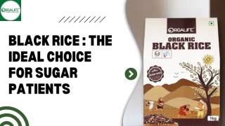 Organic black rice
