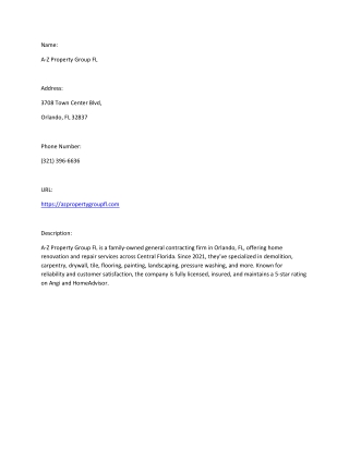 A-Z Property Group FL