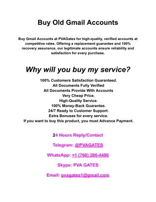 Is It Safe to Buy Gmail Accounts While Following Microsoft's ...