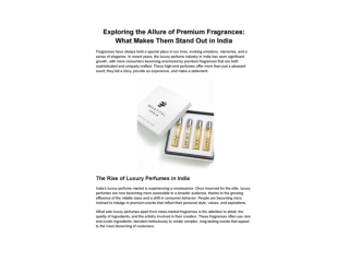 Exploring the Allure of Premium Fragrances_ What Makes Them Stand Out in India