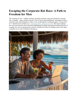 Escape the Rat Race Coach John Spencer Ellis