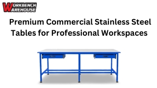 Premium Commercial Stainless Steel Tables for Professional Workspaces 