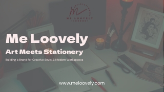 Me Loovely – A Stunning Blend of Art & Personalised Stationery