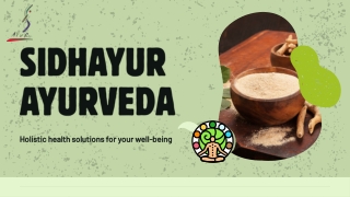 Holistic Health & Wellness in NYC – Ayurveda by Sidhayur