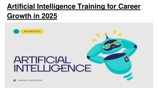 Artificial Intelligence Training for Career Growth in 2025