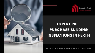 Expert Pre-Purchase Building Inspections in Perth