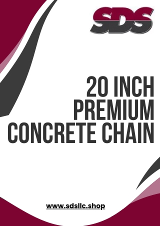 Shop Now Durable 20 Inch Premium Concrete Chain
