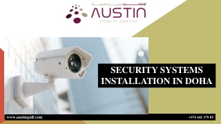 SECURITY SYSTEMS INSTALLATION IN DOHA
