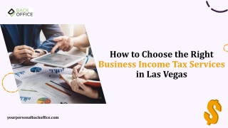 How to Choose the Right Business Income Tax Services in Las Vegas