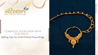 Complete Your Look with Elegance – Styling Tips for Gold Plated Nose Rings