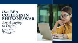 How BBA Colleges in Bhubaneswar Are Adapting to Digital Learning Trends