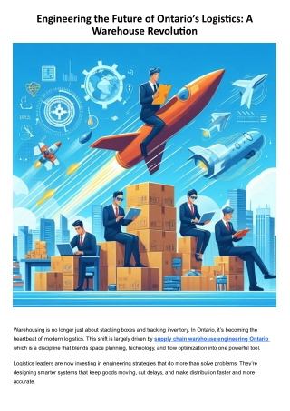 The work being done now is setting the stage for a supply chain that’s ready for whatever comes next.