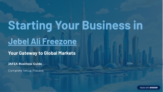 Explore Jebel Ali Freezone – A Complete Business Ecosystem in Dubai