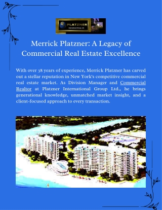 Merrick Platzner Trusted Name in New York Commercial Real Estate