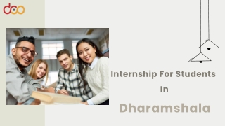 Internship for Students in Dharamshala