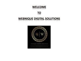 Webnique digital solutions
