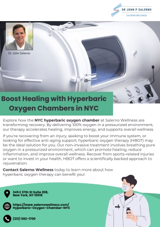 Boost Healing with Hyperbaric Oxygen Chambers in NYC