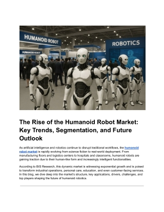 The Rise of the Humanoid Robot Market_ Key Trends, Segmentation, and Future Outlook