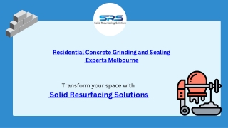 Residential Concrete Grinding and Sealing  Experts Melbourne