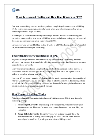 What Is Keyword Bidding and How Does It Work in PPC?