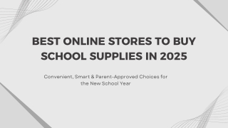 Best Online Stores to Buy School Supplies in 2025