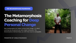 The Metamorphosis Coaching for Deep Personal Change