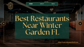 Best Restaurant Near Winter Garden FL