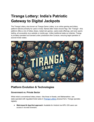 Tiranga Lottery
