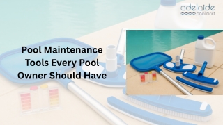 Pool Maintenance Tools Every Pool Owner Should Have.