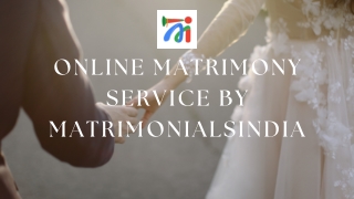Online Matrimony Service By Matrimonialsindia