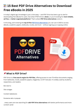 PDF Drive Alternatives