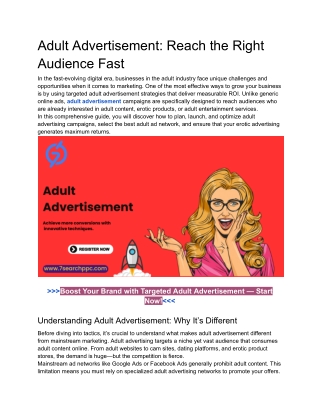 Adult Advertisement_ Reach the Right Audience Fast
